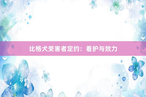 比格犬受害者定约：看护与效力